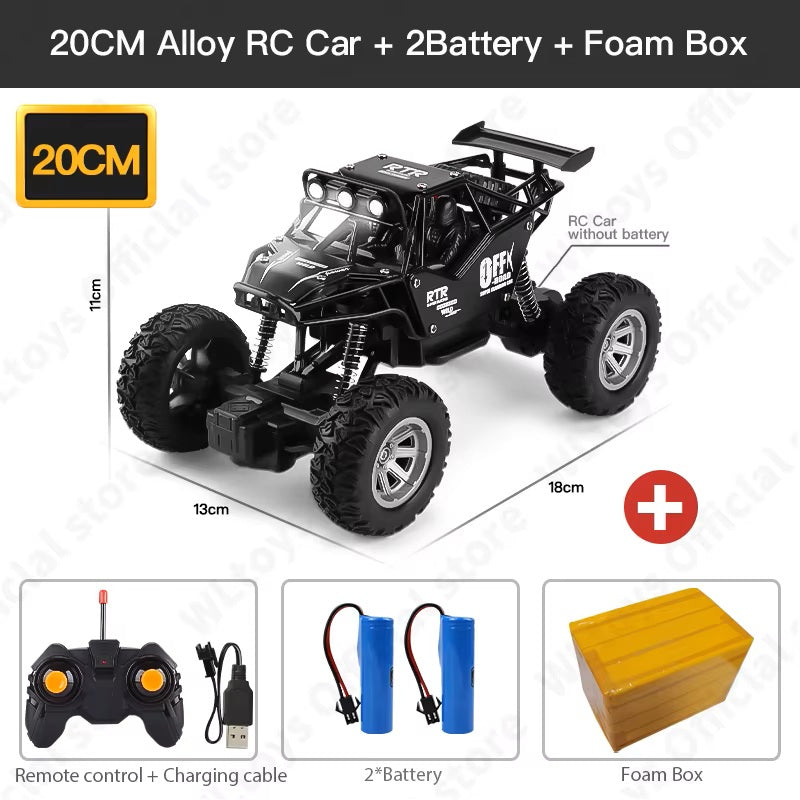BambinoLuxe™ 4WD RC Off-Road Car – Remote Control Buggy Truck with LED Lights