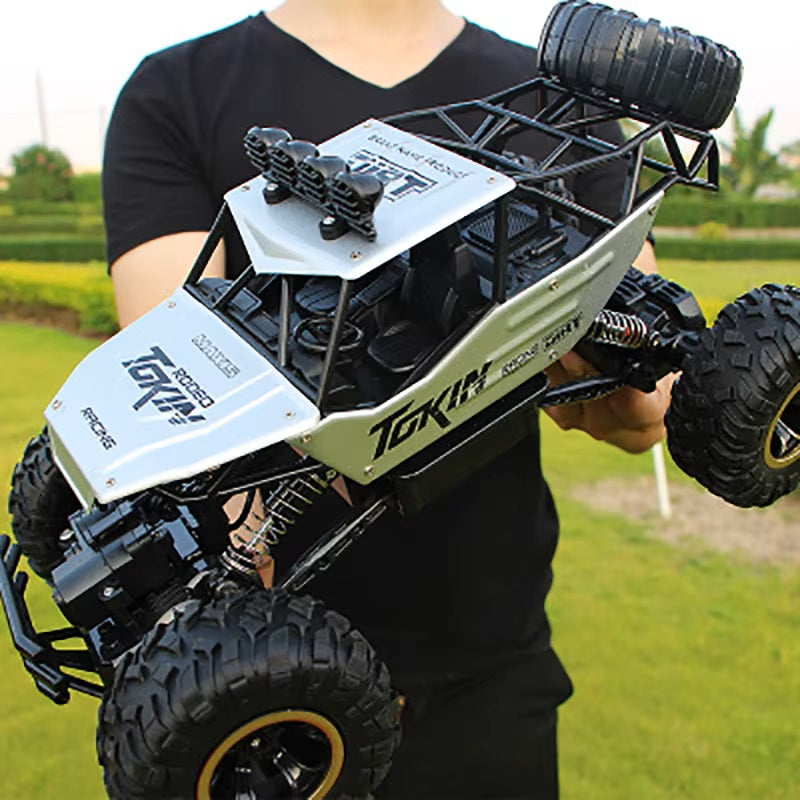 BambinoLuxe™ 4WD RC Off-Road Car – Remote Control Buggy Truck with LED Lights