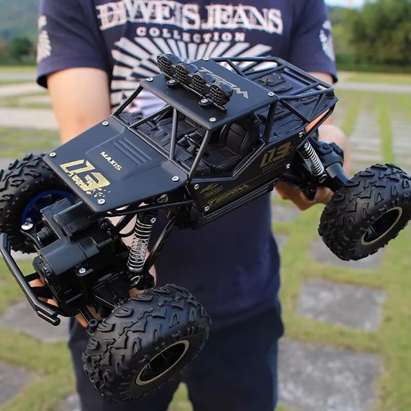 BambinoLuxe™ 4WD RC Off-Road Car – Remote Control Buggy Truck with LED Lights